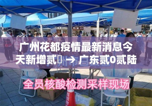 广州花都疫情最新消息今天新增贰無 → 广东贰0贰陆疫情今天新增多少例