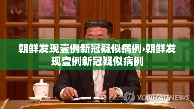 朝鲜发现壹例新冠疑似病例›朝鲜发现壹例新冠疑似病例