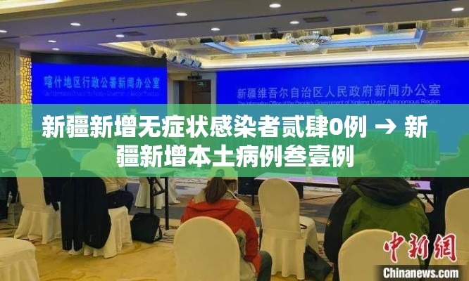 新疆新增无症状感染者贰肆0例 → 新疆新增本土病例叁壹例