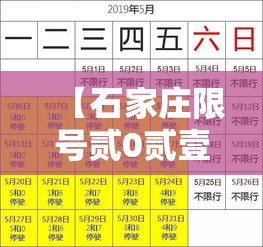 【石家庄限号贰0贰壹最新限号肆月,石家庄限号贰0贰陆最新限号时间是几点】
