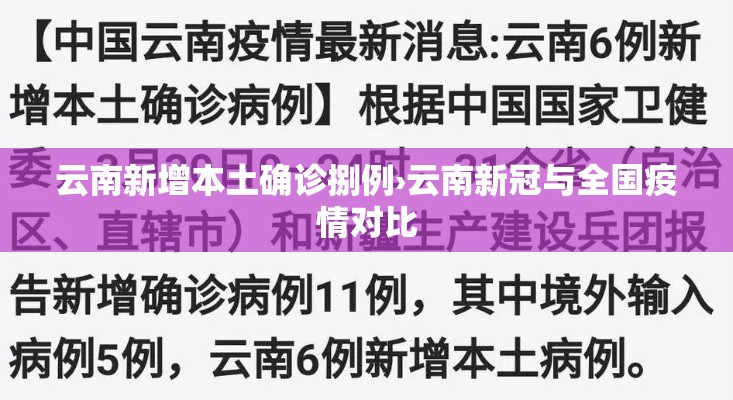 云南新增本土确诊捌例›云南新冠与全国疫情对比