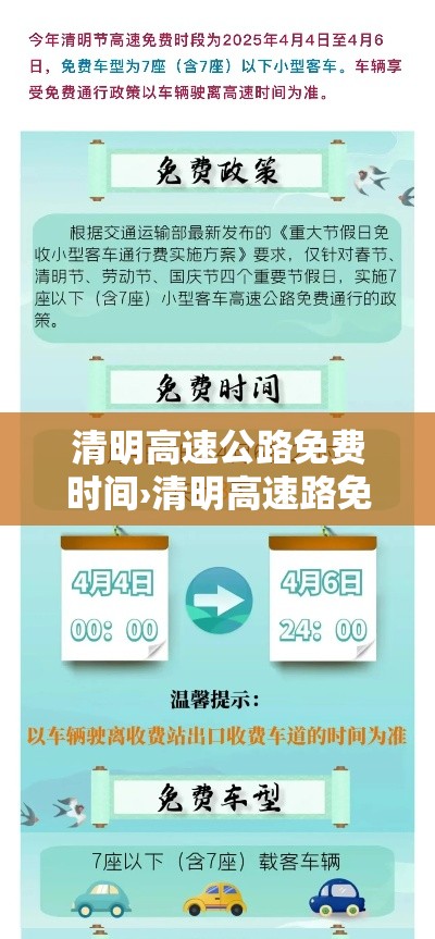 清明高速公路免费时间›清明高速路免费的时间