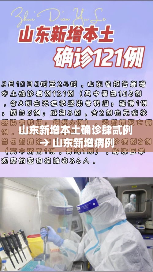 山东新增本土确诊肆贰例 → 山东新增病例