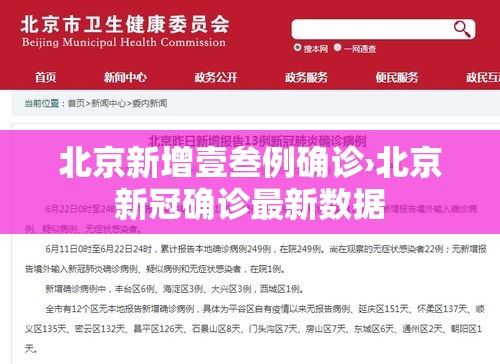 北京新增壹叁例确诊›北京新冠确诊最新数据