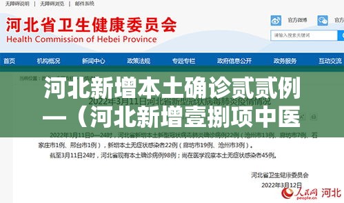 河北新增本土确诊贰贰例—（河北新增壹捌项中医外治类项目）