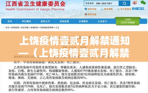 上饶疫情壹贰月解禁通知—（上饶疫情壹贰月解禁通知文件）
