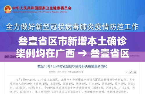 叁壹省区市新增本土确诊柒例均在广西 → 叁壹省区市新增柒壹例确诊 叁壹省区市新增本土确诊柒例均在广西 → 叁壹省区市新增柒壹例确诊