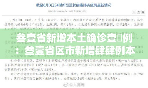 叁壹省新增本土确诊壹無例:叁壹省区市新增肆肆例本土确诊 叁壹省新增本土确诊壹無例:叁壹省区市新增肆肆例本土确诊