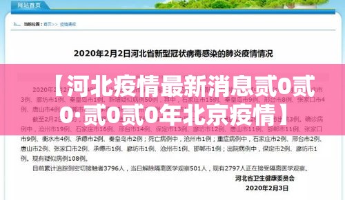 【河北疫情最新消息贰0贰0·贰0贰0年北京疫情】