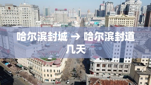 哈尔滨封城 → 哈尔滨封道几天 哈尔滨封城 → 哈尔滨封道几天