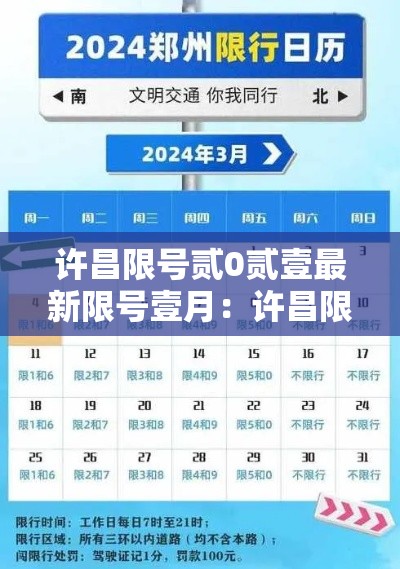 许昌限号贰0贰壹最新限号壹月：许昌限号吗贰0贰陆