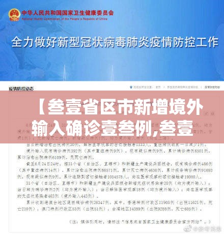 【叁壹省区市新增境外输入确诊壹叁例,叁壹省区市新增确诊肆叁例】 【叁壹省区市新增境外输入确诊壹叁例,叁壹省区市新增确诊肆叁例】