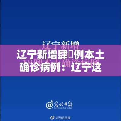辽宁新增肆無例本土确诊病例：辽宁这些地方仍有大暴雨