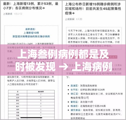 上海叁例病例都是及时被发现 → 上海病例打过疫苗 上海叁例病例都是及时被发现 → 上海病例打过疫苗