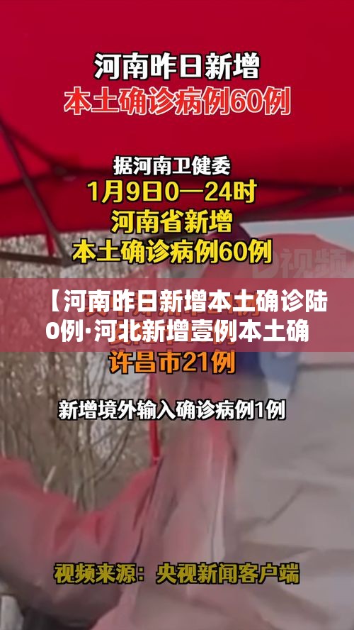 【河南昨日新增本土确诊陆0例·河北新增壹例本土确诊病例】