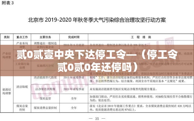 贰0贰壹中央下达停工令—（停工令贰0贰0年还停吗）