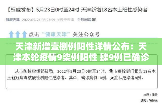 天津新增壹捌例阳性详情公布:天津本轮疫情9柒例阳性 肆9例已确诊 天津新增壹捌例阳性详情公布:天津本轮疫情9柒例阳性 肆9例已确诊