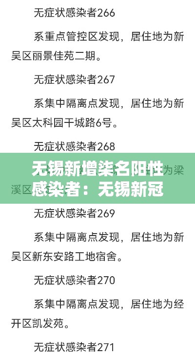 无锡新增柒名阳性感染者:无锡新冠最新消息今天 无锡新增柒名阳性感染者:无锡新冠最新消息今天
