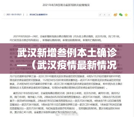 武汉新增叁例本土确诊—（武汉疫情最新情况今天新增）