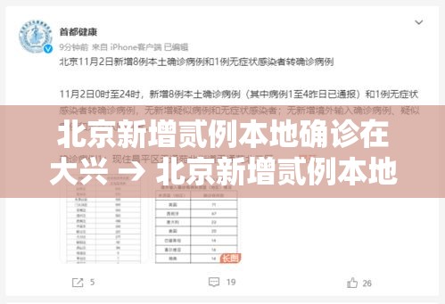 北京新增贰例本地确诊在大兴 → 北京新增贰例本地确诊在大兴什么地方