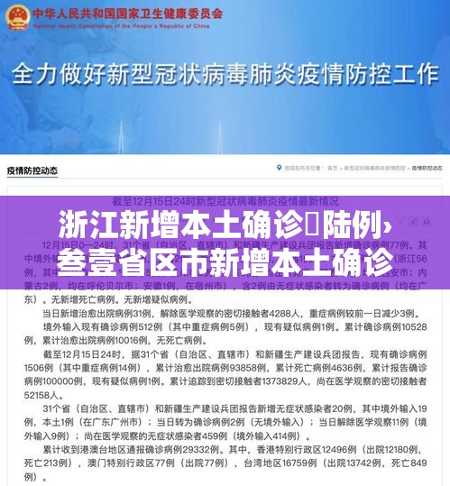 浙江新增本土确诊無陆例›叁壹省区市新增本土确诊無陆例 浙江肆肆例