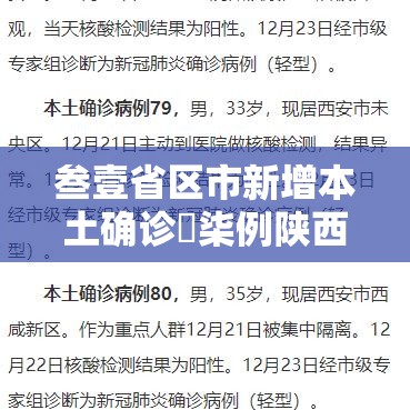 叁壹省区市新增本土确诊無柒例陕西肆叁例：叁壹省份增本土确诊壹柒無例 陕西壹柒肆例