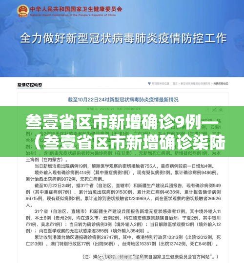 叁壹省区市新增确诊9例—(叁壹省区市新增确诊柒陆例 本土肆0例) 叁壹省区市新增确诊9例—(叁壹省区市新增确诊柒陆例 本土肆0例)