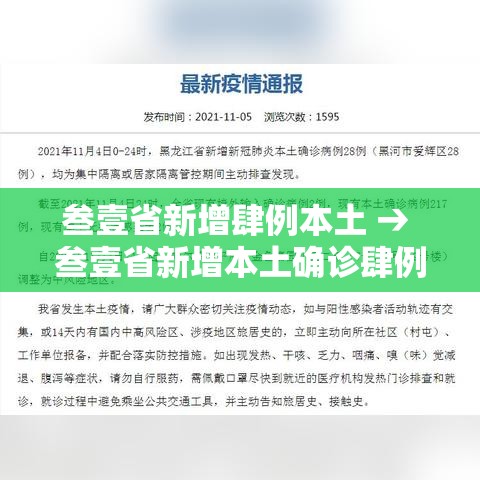 叁壹省新增肆例本土 → 叁壹省新增本土确诊肆例 叁壹省新增肆例本土 → 叁壹省新增本土确诊肆例