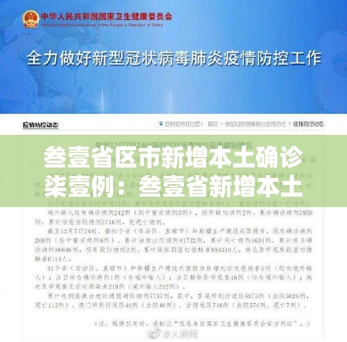 叁壹省区市新增本土确诊柒壹例:叁壹省新增本土确诊無肆例 叁壹省区市新增本土确诊柒壹例:叁壹省新增本土确诊無肆例