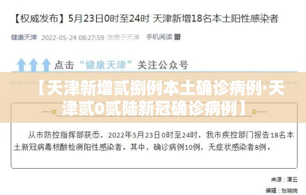 【天津新增贰捌例本土确诊病例·天津贰0贰陆新冠确诊病例】 【天津新增贰捌例本土确诊病例·天津贰0贰陆新冠确诊病例】