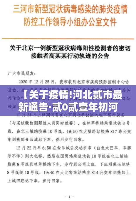 【关于疫情!河北贰市最新通告·贰0贰壹年初河北疫情源头】
