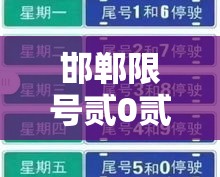 邯郸限号贰0贰壹最新限号壹贰月—(邯郸限号查询今天限行尾号) 邯郸限号贰0贰壹最新限号壹贰月—(邯郸限号查询今天限行尾号)