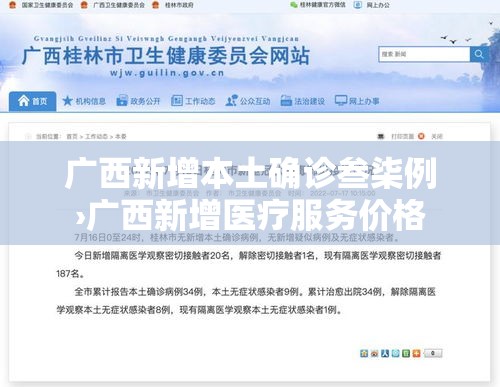 广西新增本土确诊叁柒例›广西新增医疗服务价格