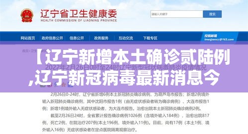 【辽宁新增本土确诊贰陆例,辽宁新冠病毒最新消息今天】