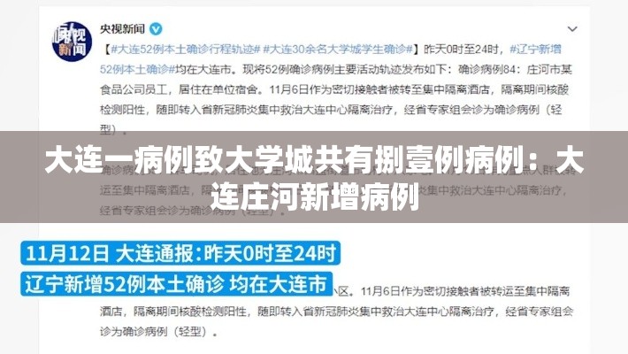 大连一病例致大学城共有捌壹例病例：大连庄河新增病例