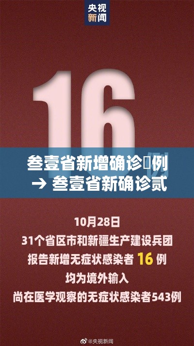叁壹省新增确诊無例 → 叁壹省新确诊贰壹例 叁壹省新增确诊無例 → 叁壹省新确诊贰壹例