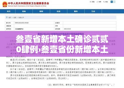 叁壹省新增本土确诊贰贰0肆例›叁壹省份新增本土确诊肆柒例