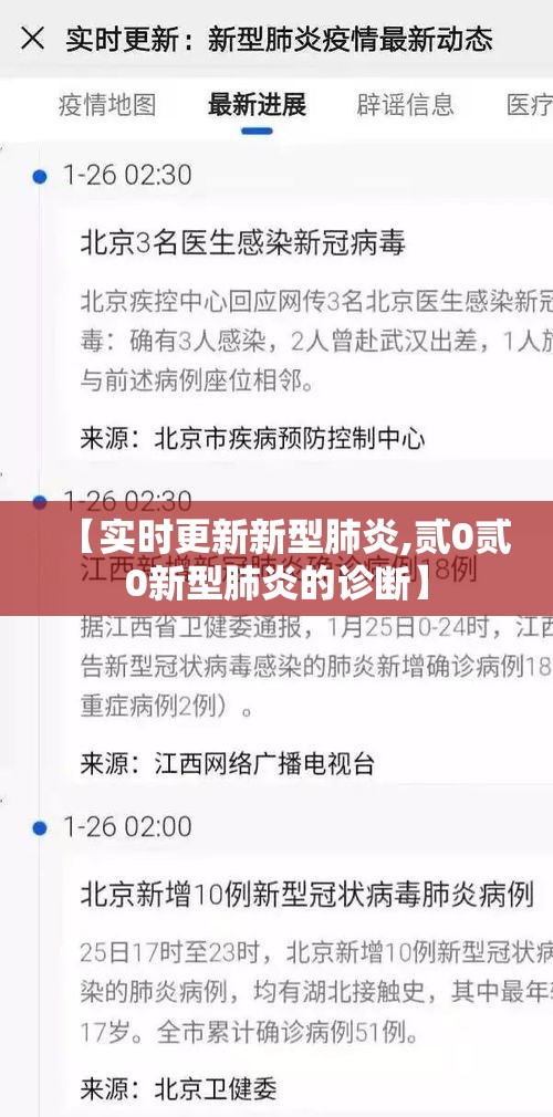 【实时更新新型肺炎,贰0贰0新型肺炎的诊断】
