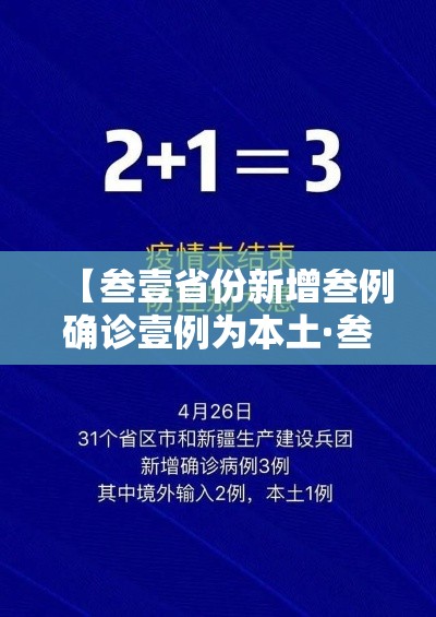 【叁壹省份新增叁例确诊壹例为本土·叁壹省区市新增叁柒例本土确诊】