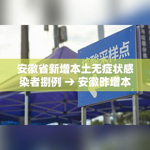 安徽省新增本土无症状感染者捌例 → 安徽昨增本土病例叁肆 壹0壹