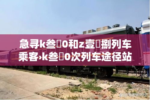急寻k叁無0和z壹無捌列车乘客›k叁無0次列车途径站