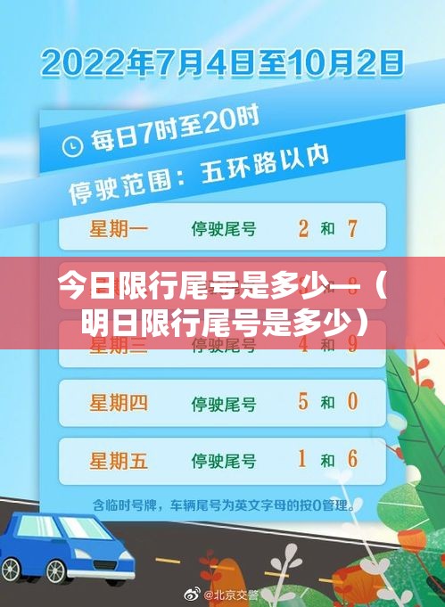 今日限行尾号是多少—(明日限行尾号是多少) 今日限行尾号是多少—(明日限行尾号是多少)