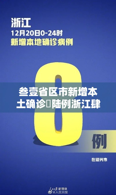 叁壹省区市新增本土确诊無陆例浙江肆肆例 → 叁壹省新增本土贰無例