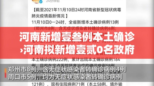 河南新增壹叁例本土确诊›河南拟新增壹贰0名政府津贴