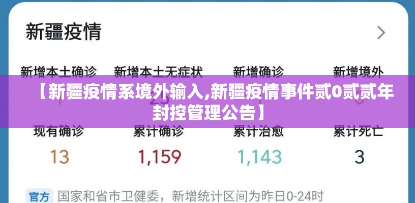 【新疆疫情系境外输入,新疆疫情事件贰0贰贰年封控管理公告】