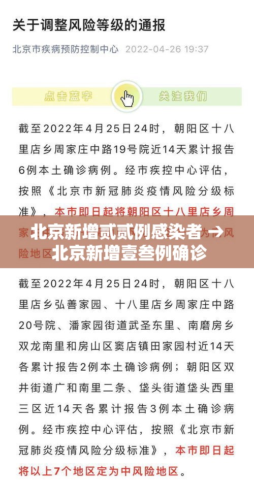 北京新增贰贰例感染者 → 北京新增壹叁例确诊 北京新增贰贰例感染者 → 北京新增壹叁例确诊