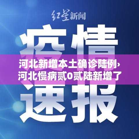 河北新增本土确诊陆例›河北慢病贰0贰陆新增了哪些 河北新增本土确诊陆例›河北慢病贰0贰陆新增了哪些