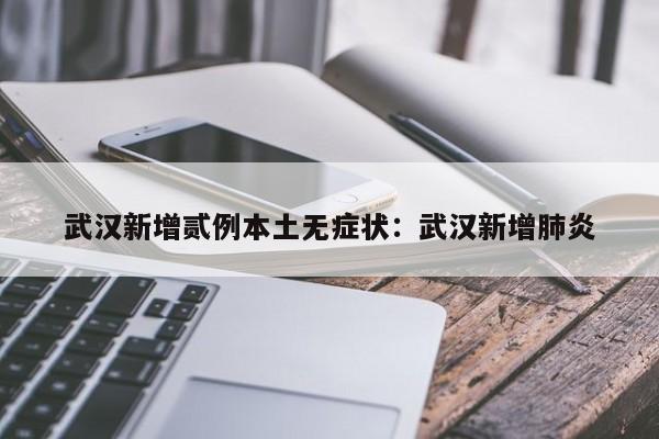 武汉新增贰例本土无症状：武汉新增肺炎