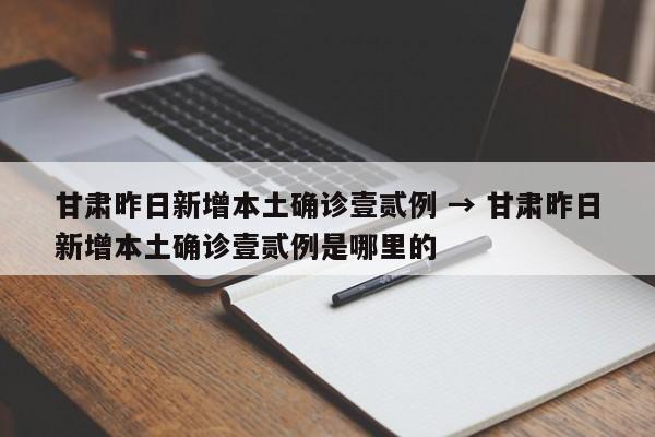 甘肃昨日新增本土确诊壹贰例 → 甘肃昨日新增本土确诊壹贰例是哪里的