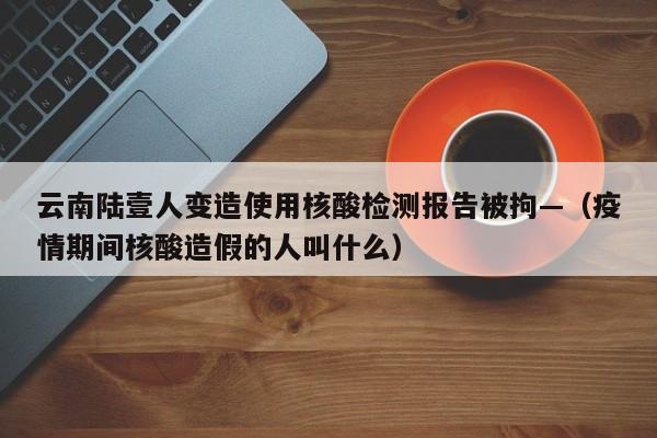 云南陆壹人变造使用核酸检测报告被拘—（疫情期间核酸造假的人叫什么）